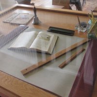 Teacher's desk. 