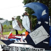 Ride the Wind Surf Shop's float captured the zeitgeist, with piping plovers ruling the beaches.