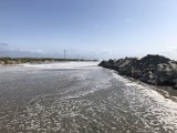 Damage to N.C. 12 on Ocracoke Island on Sept. 21, 2020​