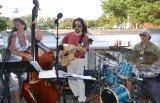 Kim with Lou Castro and Jubal Creech at SmacNally’s.