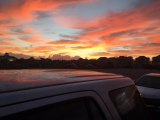 Sunrise over Hatteras, on the ferry to Ocracoke this morning