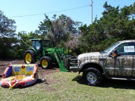 Clients can learn first hand how to use heavy farming and construction equipment.  Then head out on the sound and go tubing!