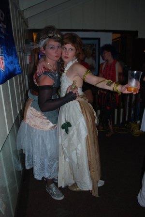 Strong women Laura Lee Partington and Susie Kennedy in 2011.