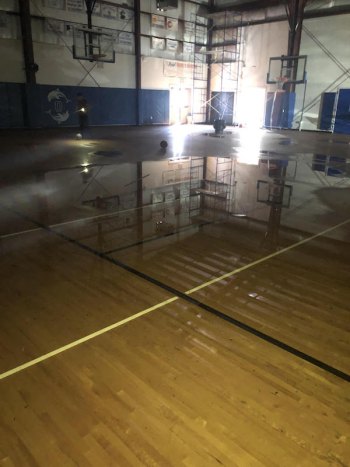 Oh, that beautifiul hardwood gym floor!