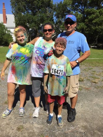 Color Run was a Rainbow of Fun The Ely family