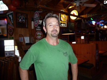 Carmen said he didn't realize he'd have to pose for a photo.  Here he is, reluctant and tired, after a night of work.  