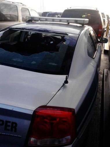 Patrol Cars Vandalized Troopers left the island as planned after their patrol cars were vandalized early Saturday morning.