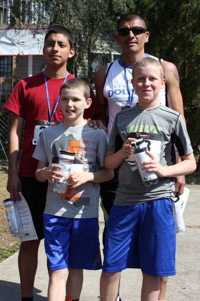 A Great Day at the Races! Fast boys: Kevin, Chito, Hayden and Dylan