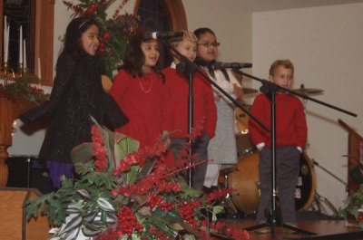 Joy to the World A few of the adorable children who participated in last year's Christmas pageant.