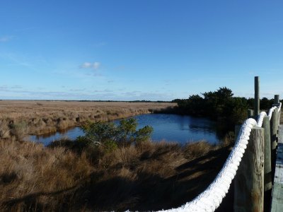 A Community Park for Christmas The view as you approach Ocracoke's new community park.