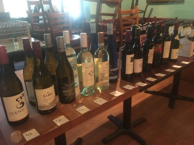 A selection of reasonably priced wine and beer is available.