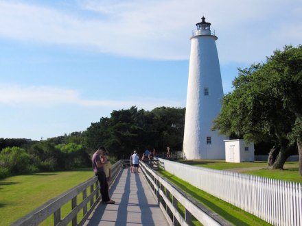 Pokécracoke The author and his sister look for Pokémon at Ocracoke's iconic landmark. The lighthouse is a gym for Pokémon training.