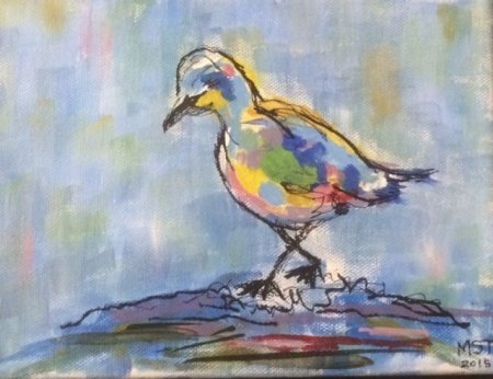 Another Successful OPS Art Show! Gull by Margaret Trainer