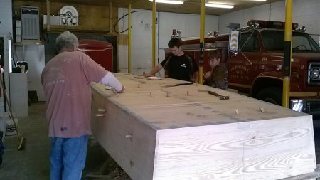 Young Artists Put on a Show Traditional Carolina skiff made by high school students