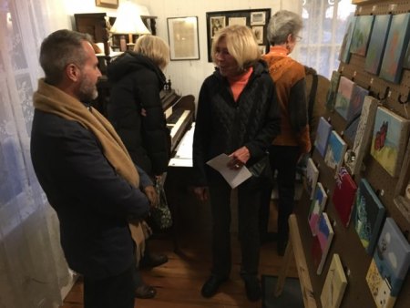 Art Auction Raises $6000 for OPS The auction is a place to see and be seen.
