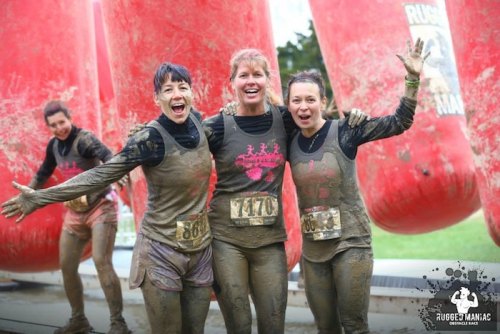 Mud, Fire, and Fun! Alex, Angie, Melinda, and Leslie
