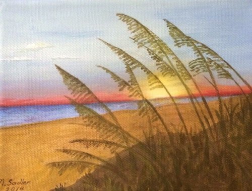 Another Successful OPS Art Show! "Beach Grasses" by Nancy Sadler brought in $250! It was tied in 2nd place with one other canvas.