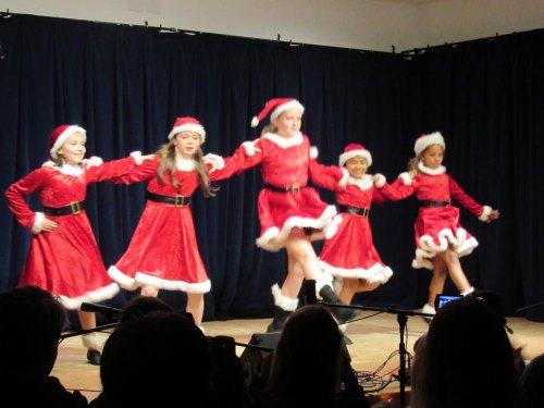 Sing We Joyous All Together Emilia, Maren, Maggie, Melanie, and Shayna dance at the 2015 Christmas Concert