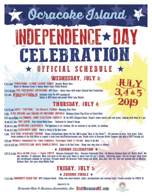 Ocracoke Fireworks Tonight!
