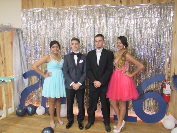 Dinner and Dancing Sophomores: Lupita Martinez, Mac Kalna, Grant jackson, and Iris Trejo