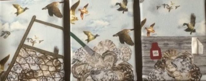 Another Successful OPS Art Show! "Oyster Odyssey" by Jane Griffin was the biggest fundraiser for OPS, bringing in $275!
