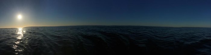 Wokokon Beauty Slick calm sound as charter depart Monday morning