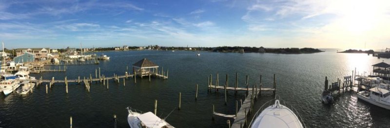 Wokokon Beauty Panoramic photo from atop the Fishn-Impossible, a private boat from Boston, MA